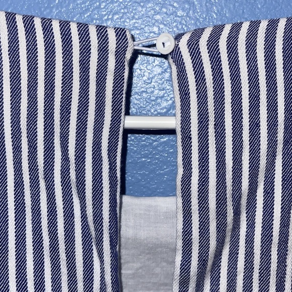 Tahari Striped Nautical Wide Leg Cropped Jumper - size 10. GG - Picture 8 of 9